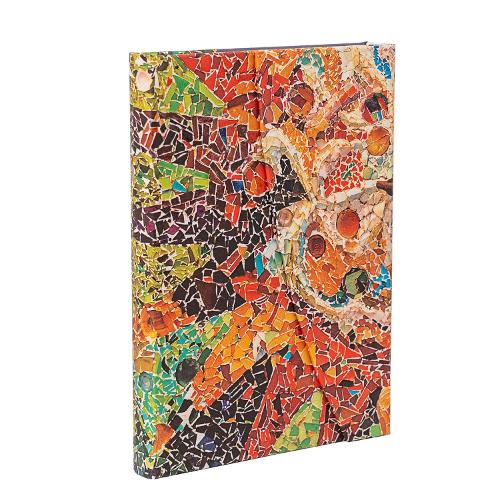 Gaudi’s Sun (Gaudi’s Mosaics) Midi Lined Hardback Journal (Wrap Closure)