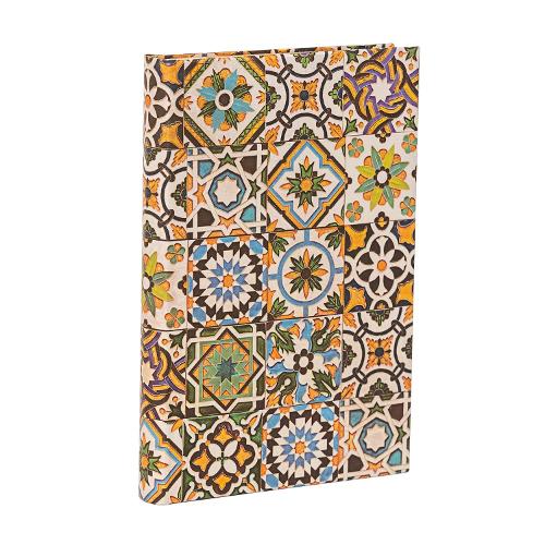 Porto (Portuguese Tiles) Mini Hardback Address Book (Elastic Band Closure)