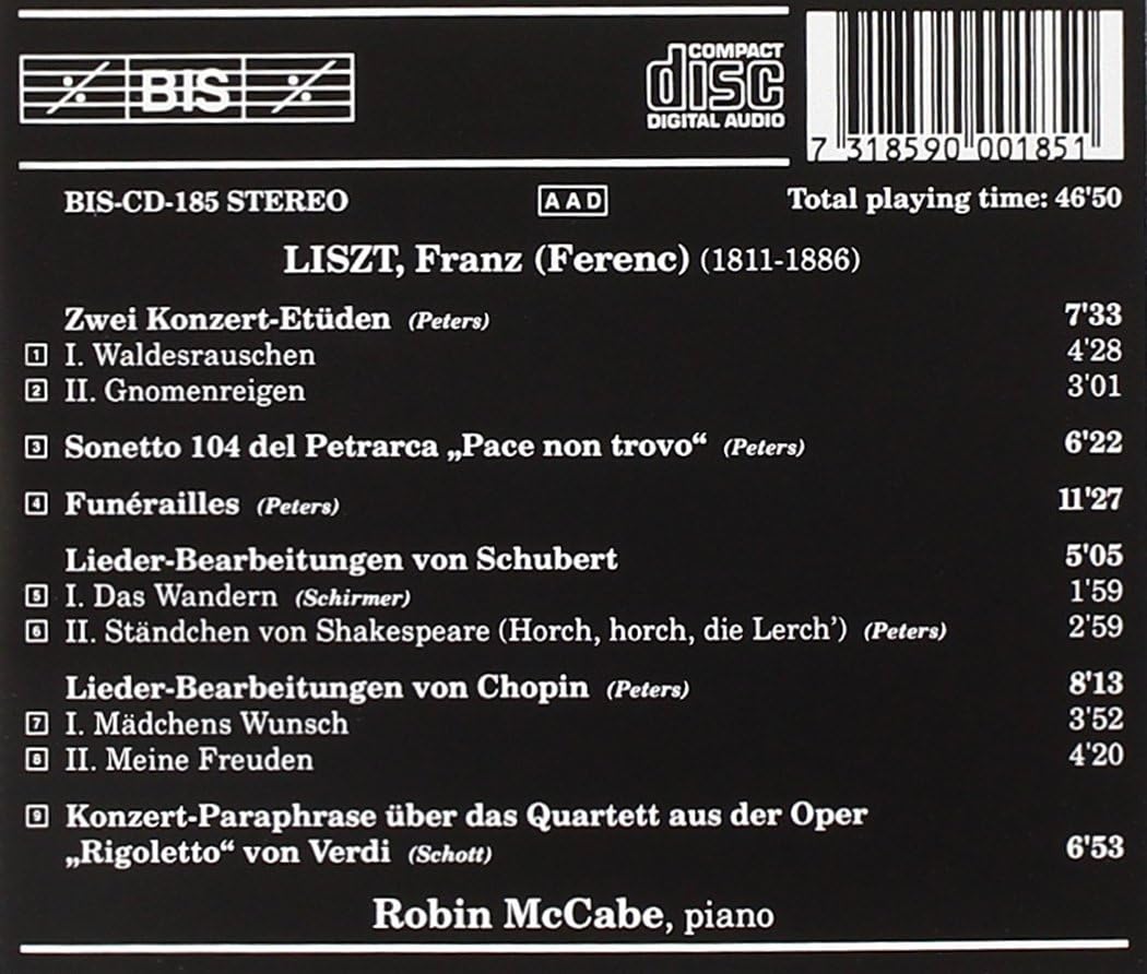 Robin Mccabe Plays Liszt