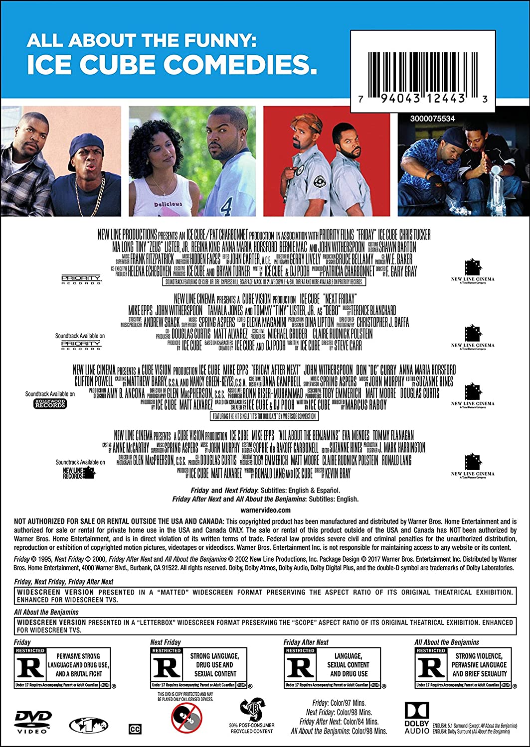 4 Film Favorites: Ice Cube (All About the Benjamins, Friday, Next Friday, Friday After Next)