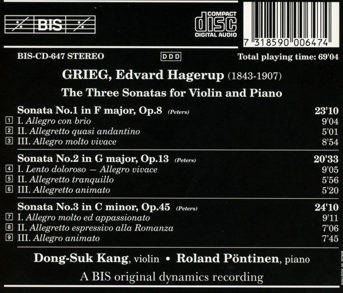 Three Violin Sonatas (Pontinen, Kang)