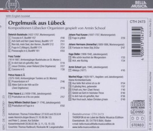 Orgelmusik Aus Luebeck