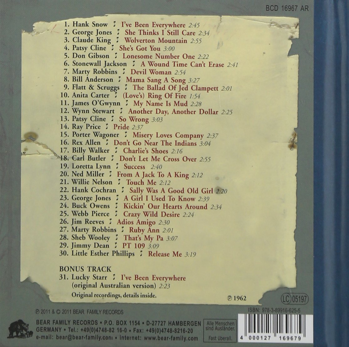 Dim Lights, Thick Smoke & Hillbilly Music: Country & Western Hit Parade 1962