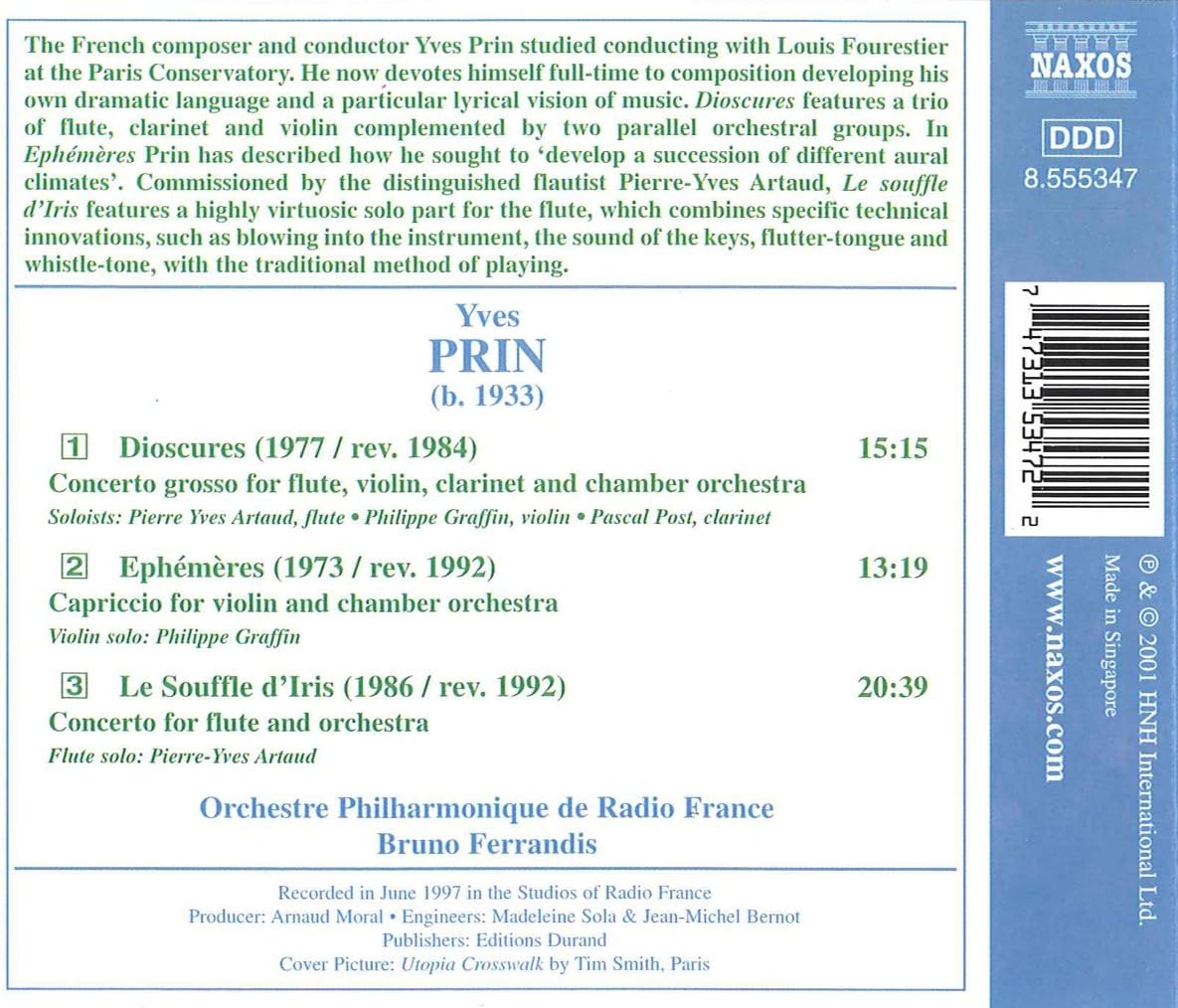 Le Souffle D'iris, Ephemeres (Op De Rad France, Ferrandis)