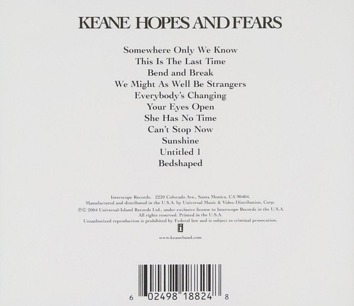 Hopes And Fears