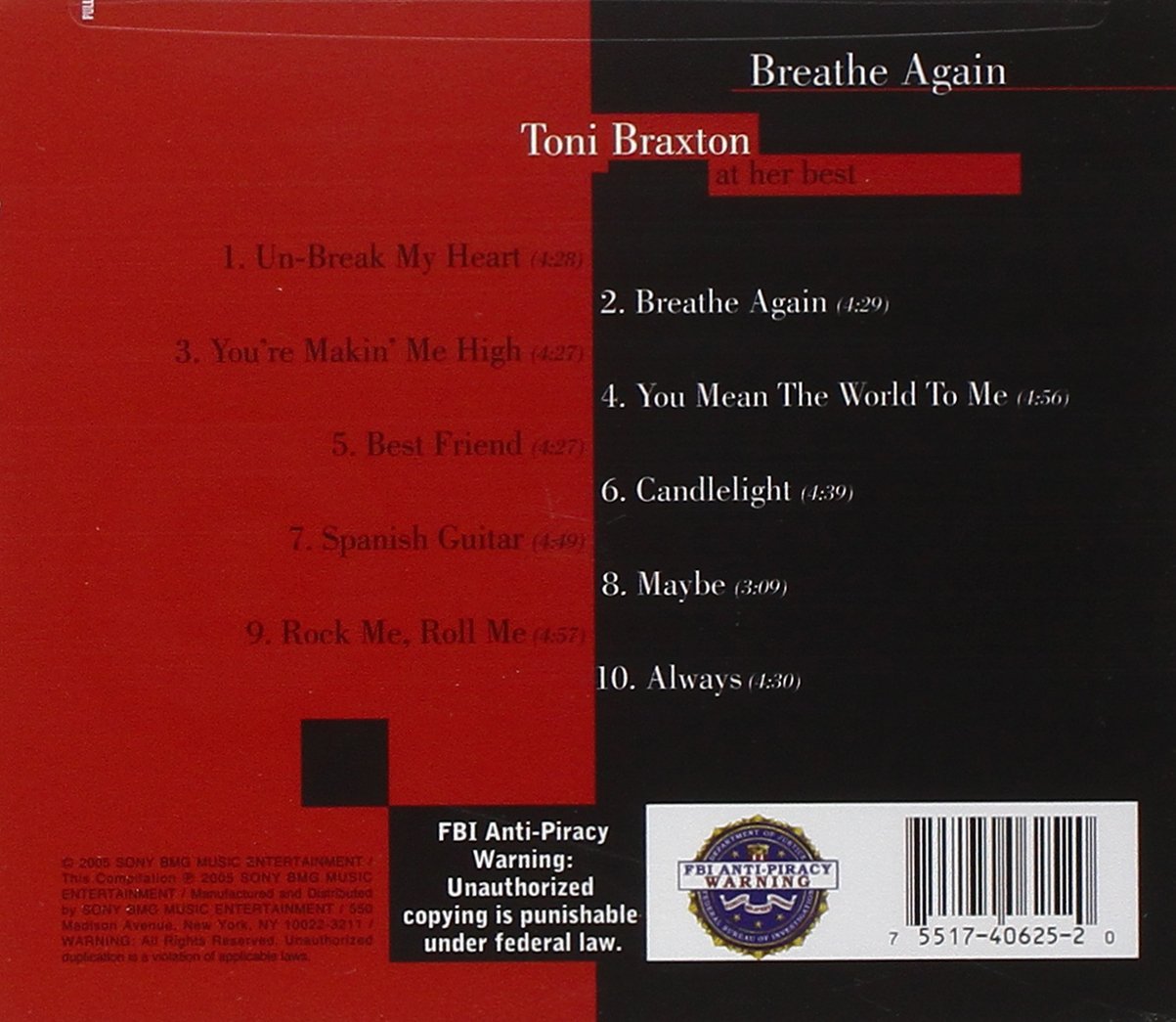 Breathe Again: Toni Braxton At Her Best