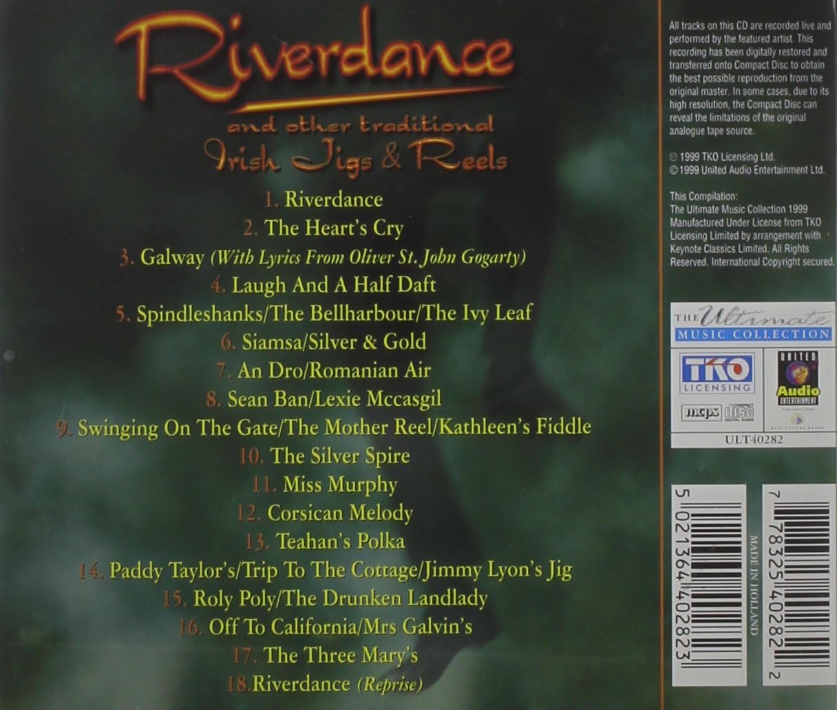 Riverdance and Other Traditional Irish Jigs and Reels
