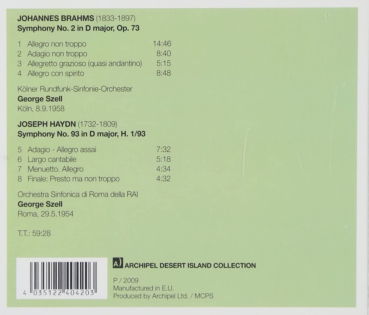 Symphony No. 2 / Symphony No. 93