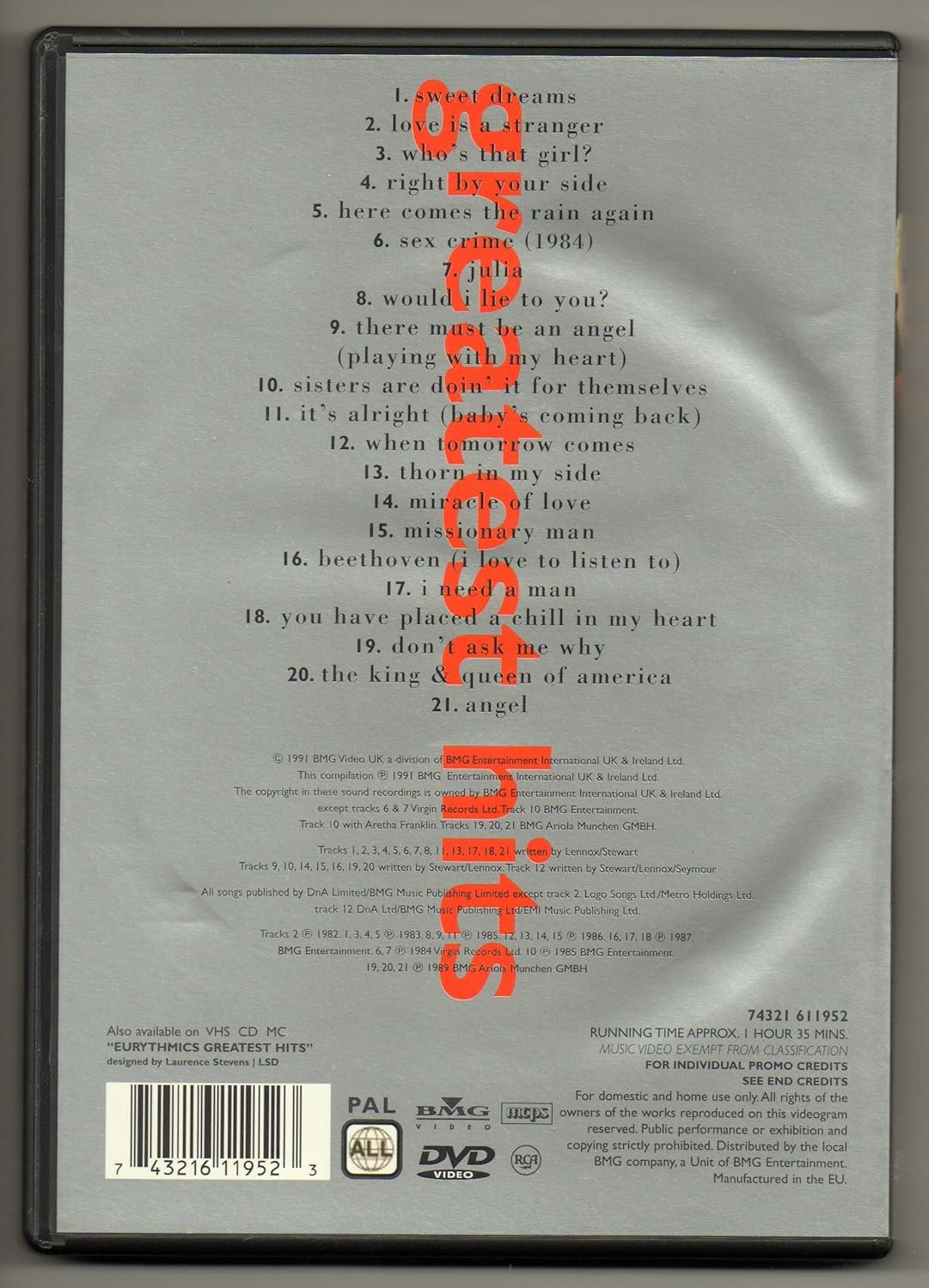 Eurythmics - Greatest Hits