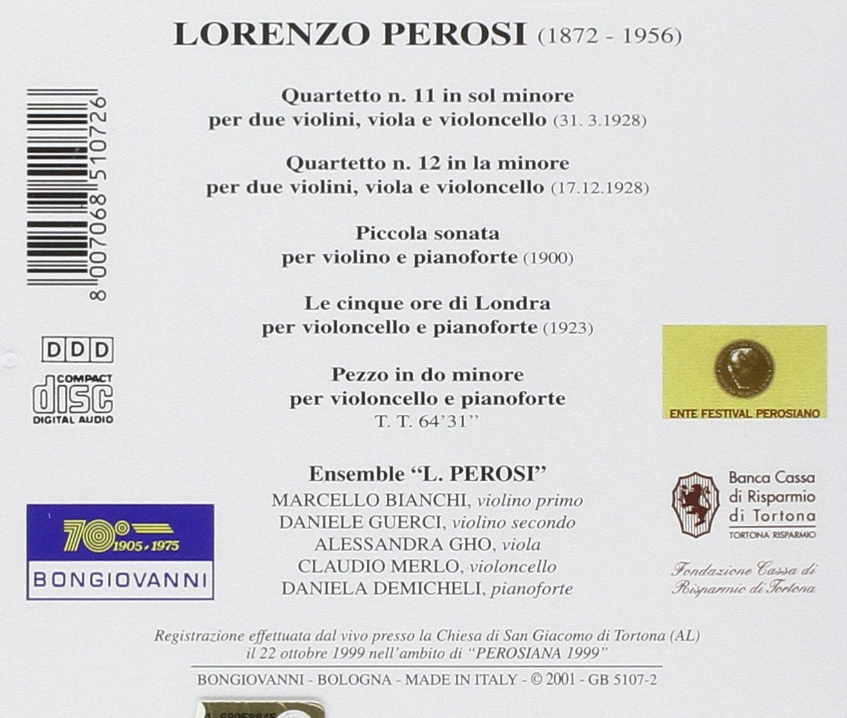 Quartetti NN 11-12 / Piccola Sonata Per Violino E