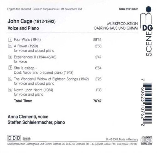 Music for Voice & Piano