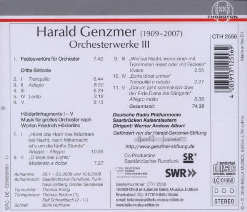 Genzmer: Orchestral Music, Vol. 3