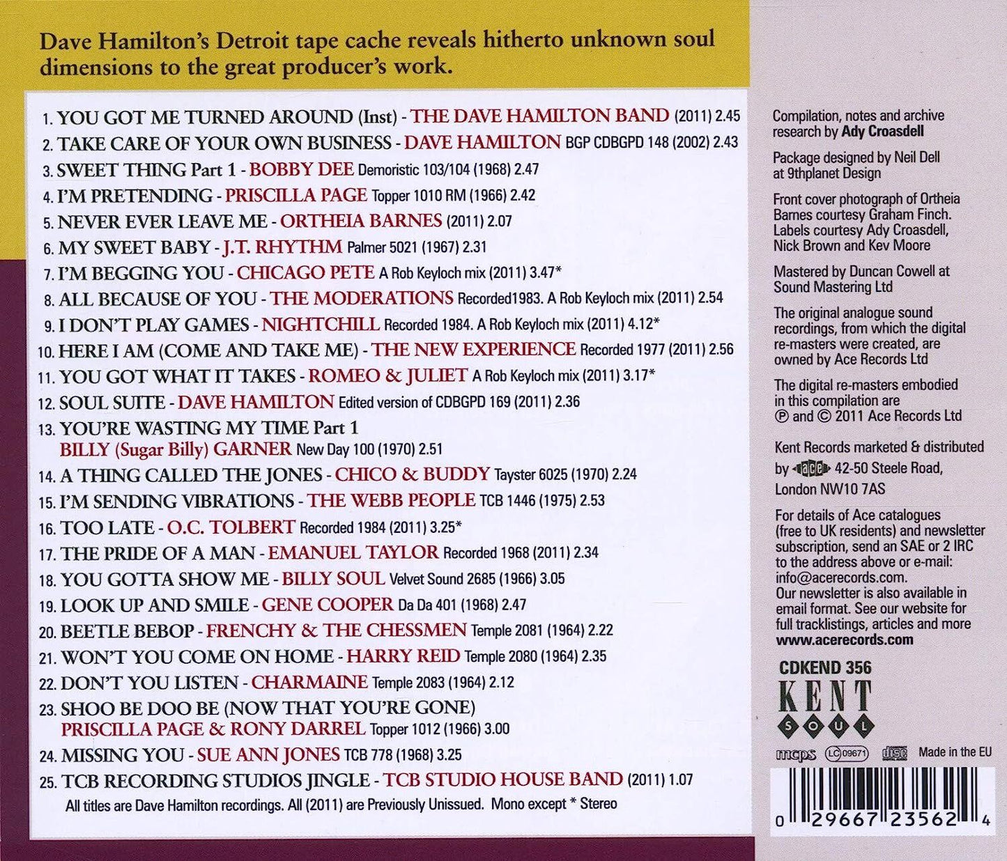 Dave Hamilton's Detroit Soul