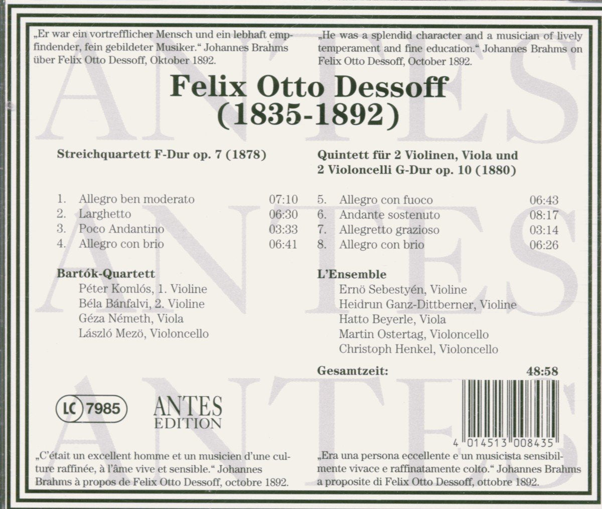 String QT Op 7 / String Quintet Op 10