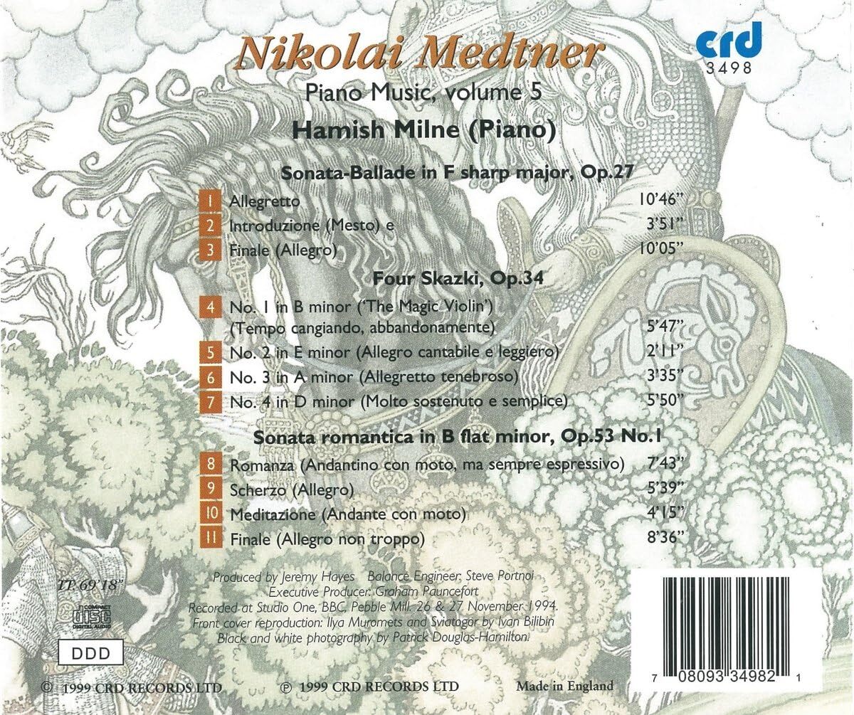 Nikolai Medtner: Sonata-Ballade, Op. 27/Four Skazki, Op. 34/...