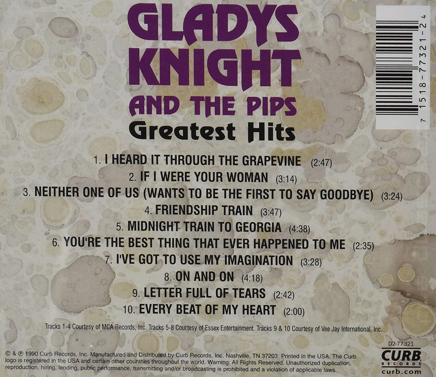 Gladys Knight & The Pips - Greatest Hits May Vary