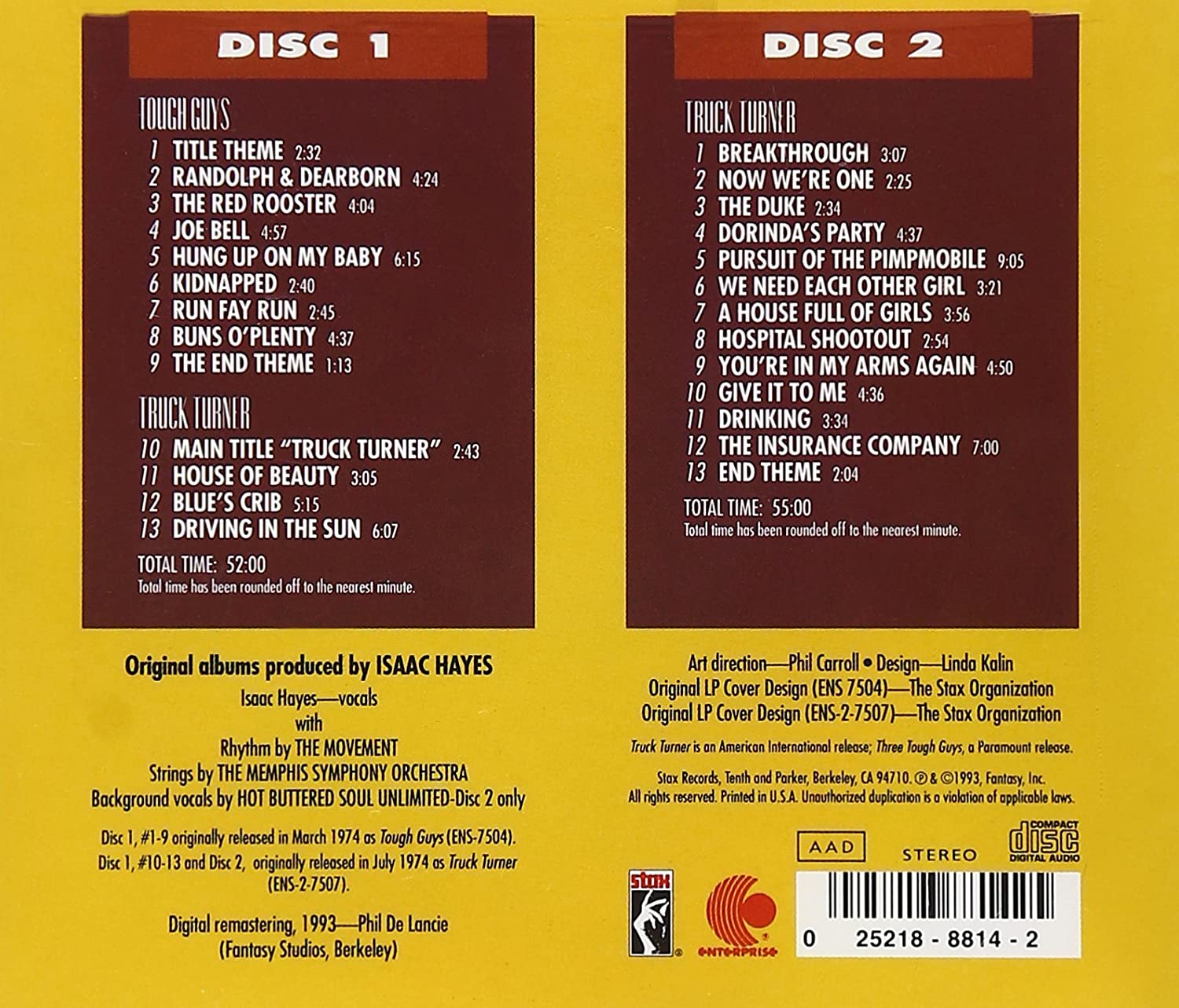 Double Feature : Music From The Soundtracks Of Three Tough Guys & Truck Turner