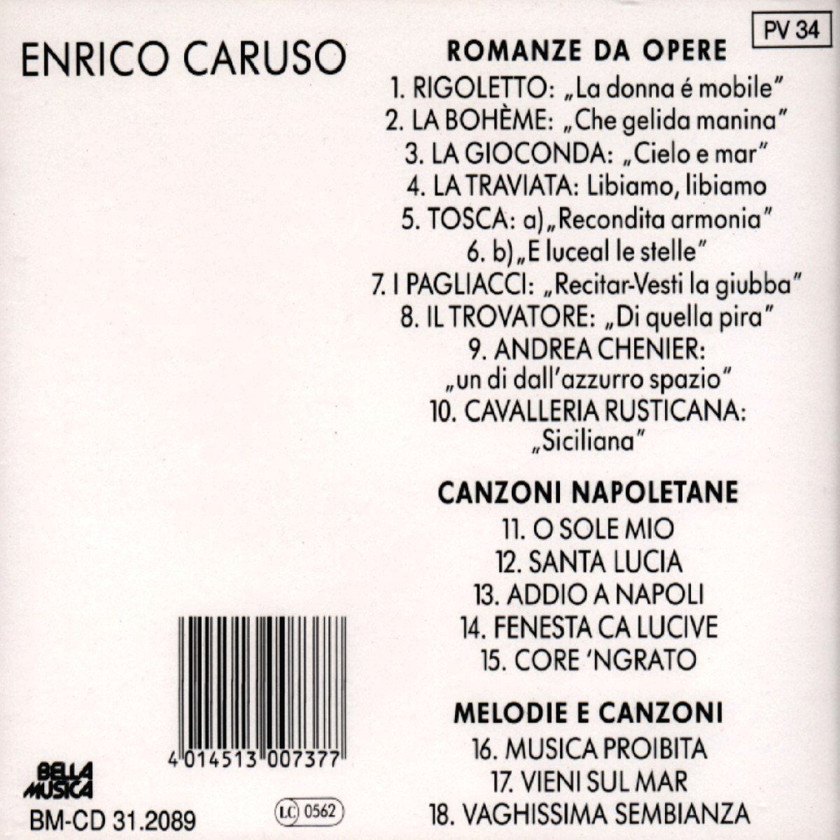 Caruso Romance As Opera