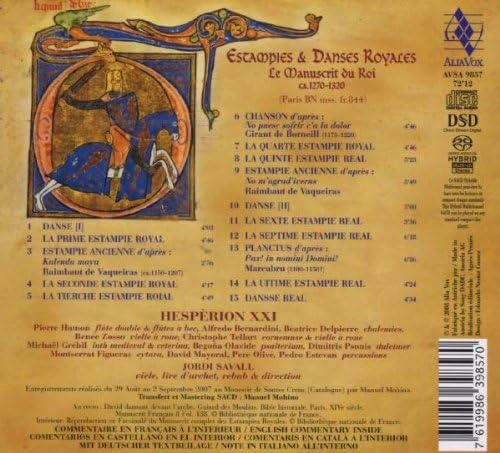 Estampies and Danses Royales: The King's Manuscript (Savall)