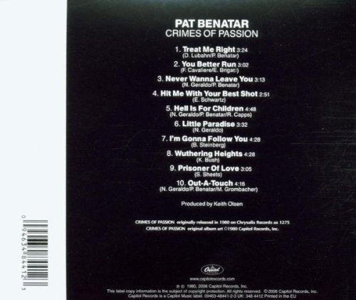 Pat Benatar - Crimes Of Passion