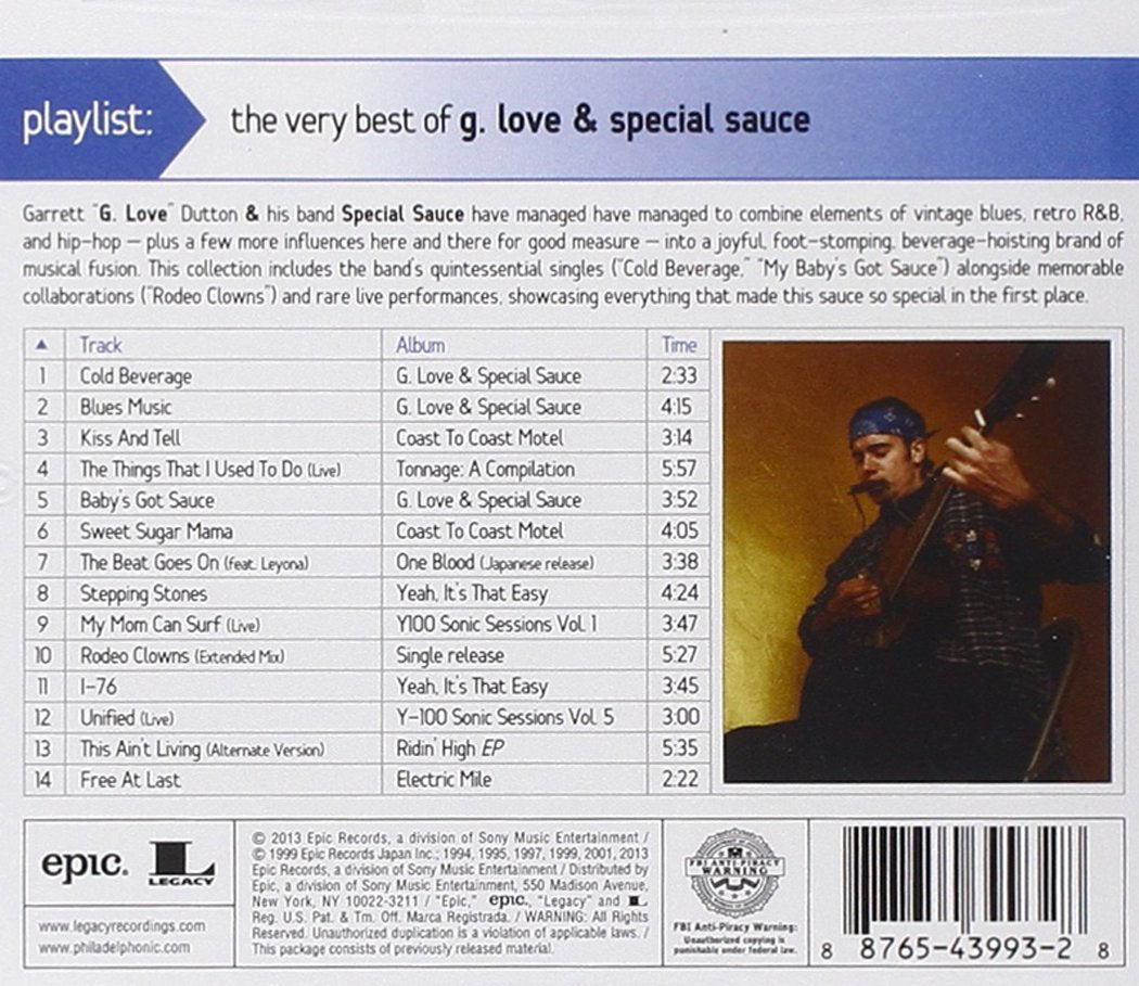 Playlist: the Very Best of G. Love & Special Sauce