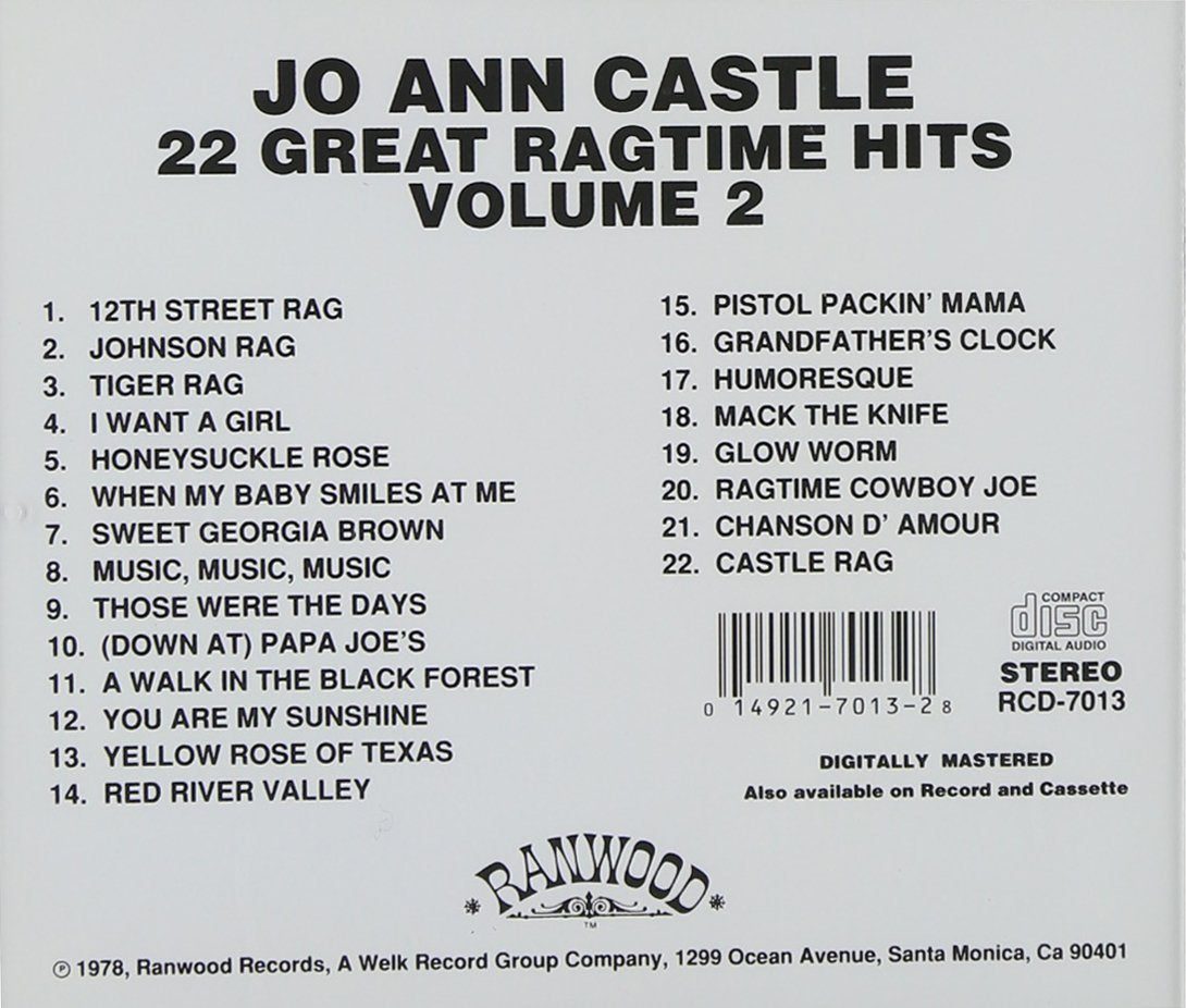 22 Greatest Ragtime Hits Vol 2