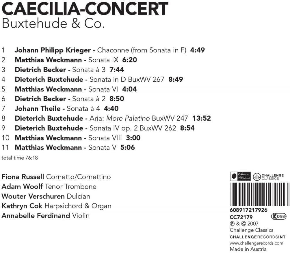 Music of the 17th Century North German School
