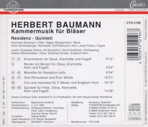 Chamber Music for Winds