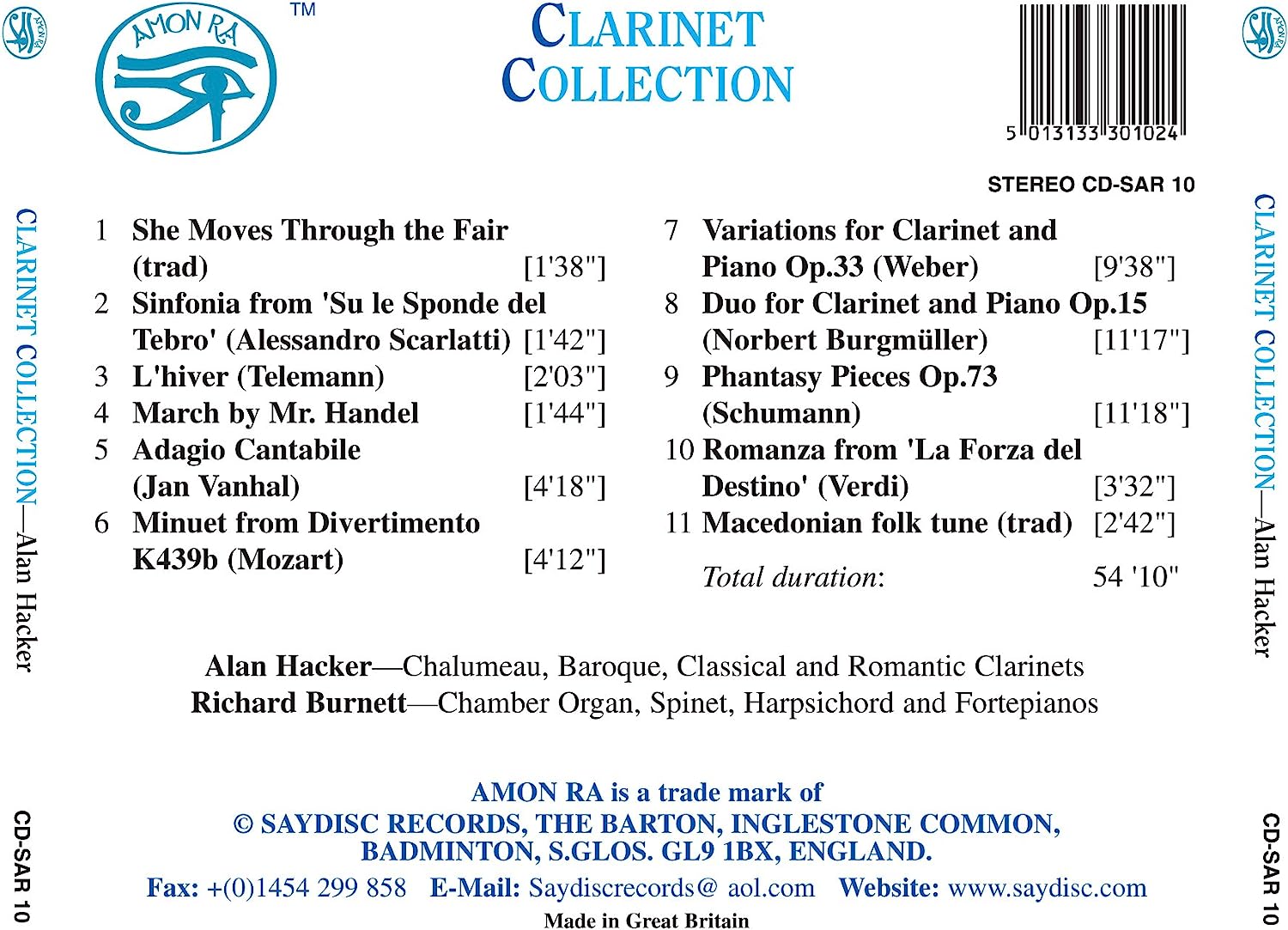 Clarinet Collection (Hacker, Burnett)