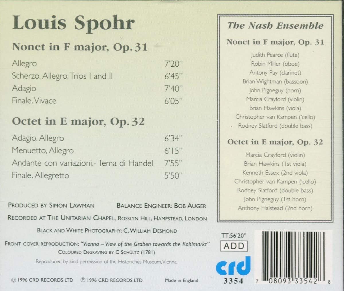 Louis Spohr: Nonet in F Major, Op. 31/Octet in E Major, Op. 32