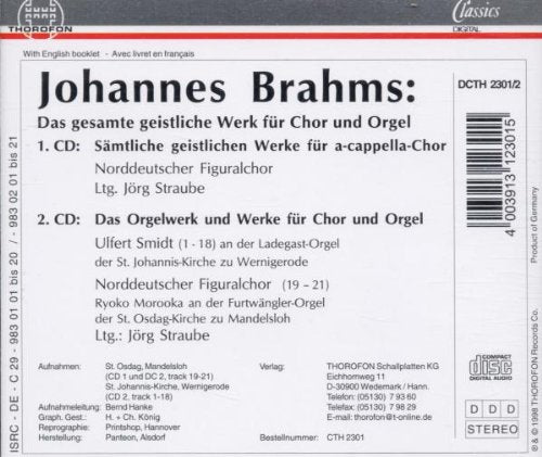 Brahms: Works for Choir & Organ