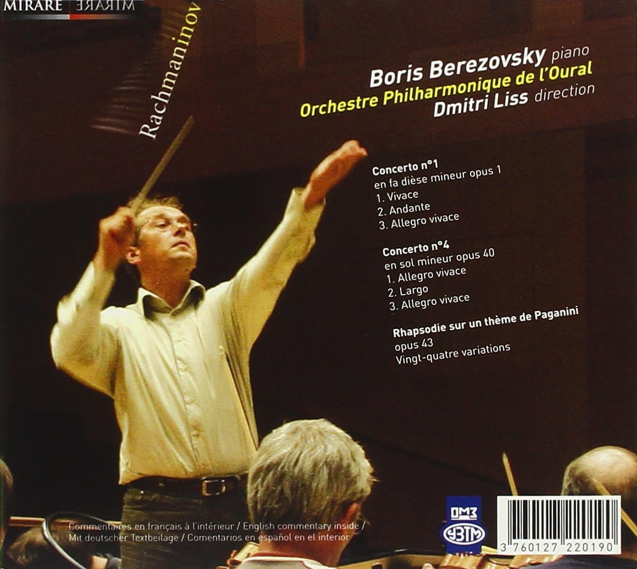 Concertos Pour Piano 1 & 4 (Liss, Ural Po, Berezovsky)