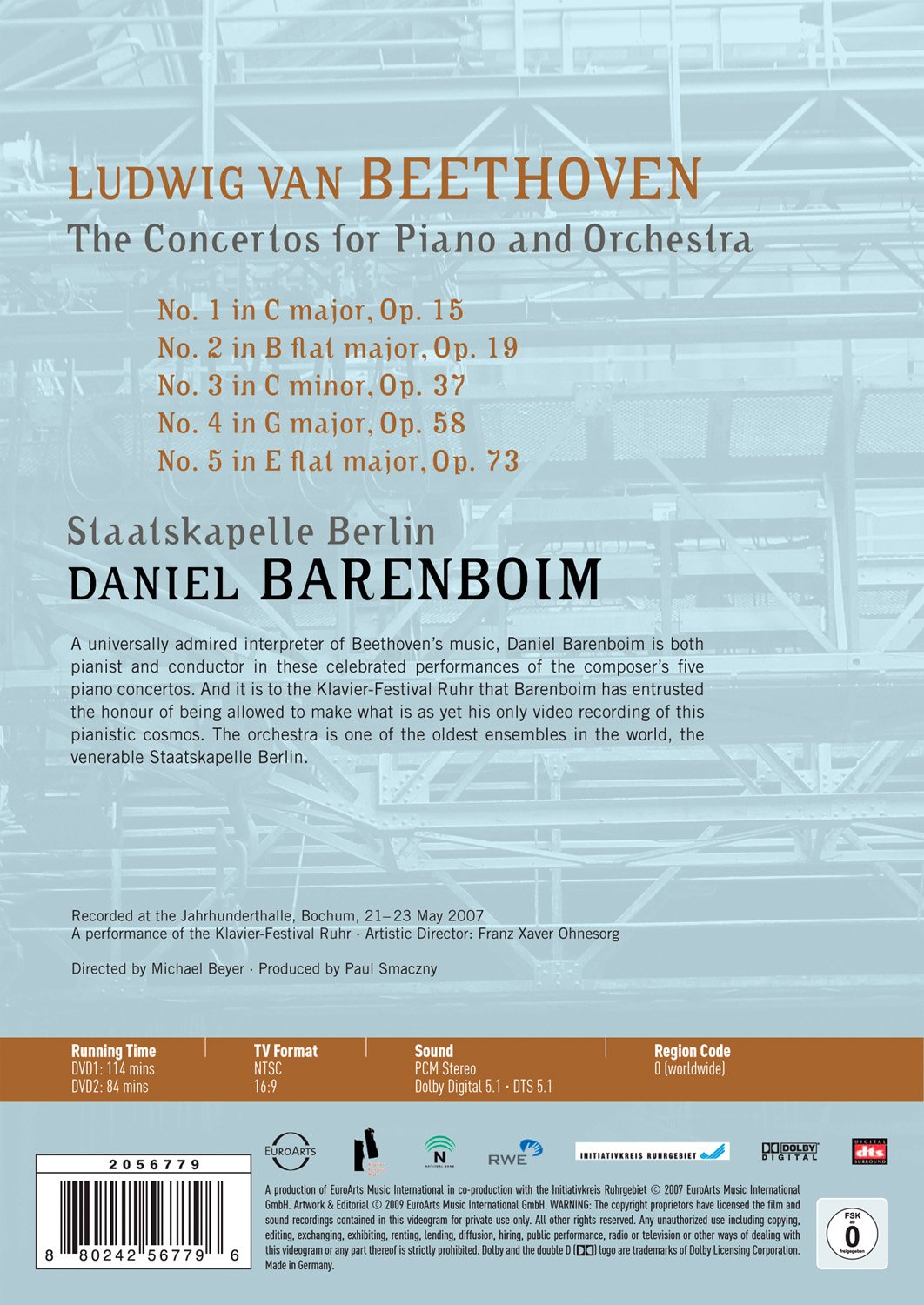 Beethoven Piano Concertos 1-5: Staatskapelle Berlin (Barenboim)
