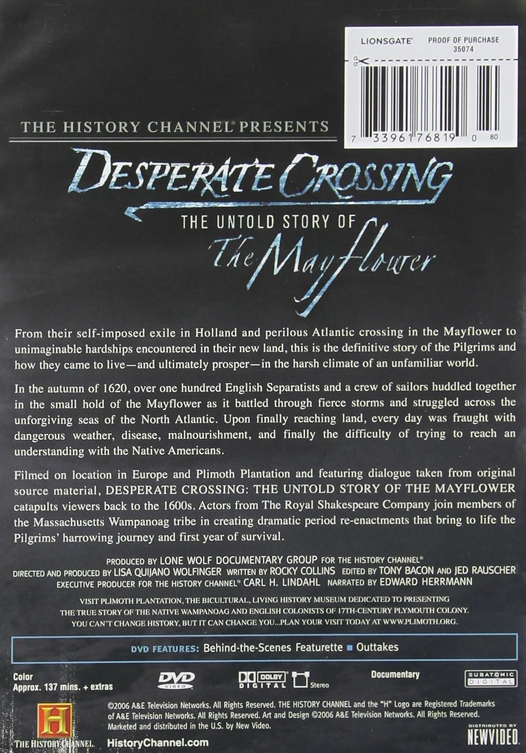 Desperate Crossing - The Untold Story Of The Mayflower