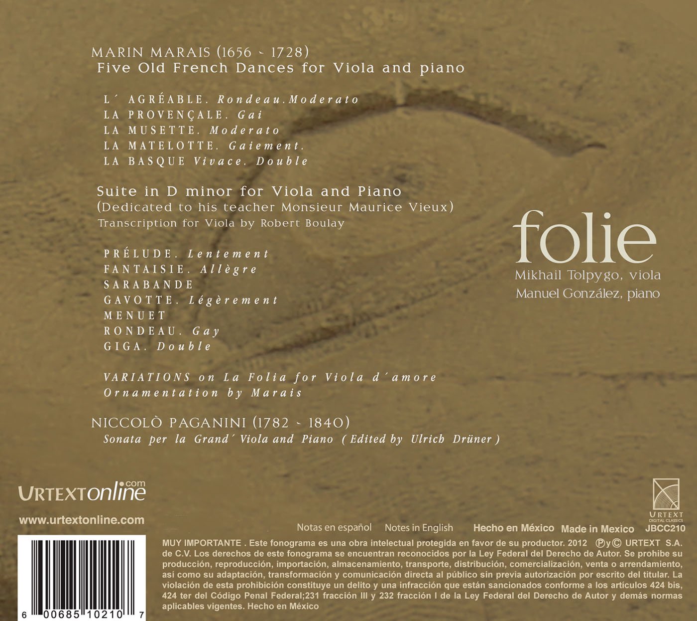 Paganini: Folie