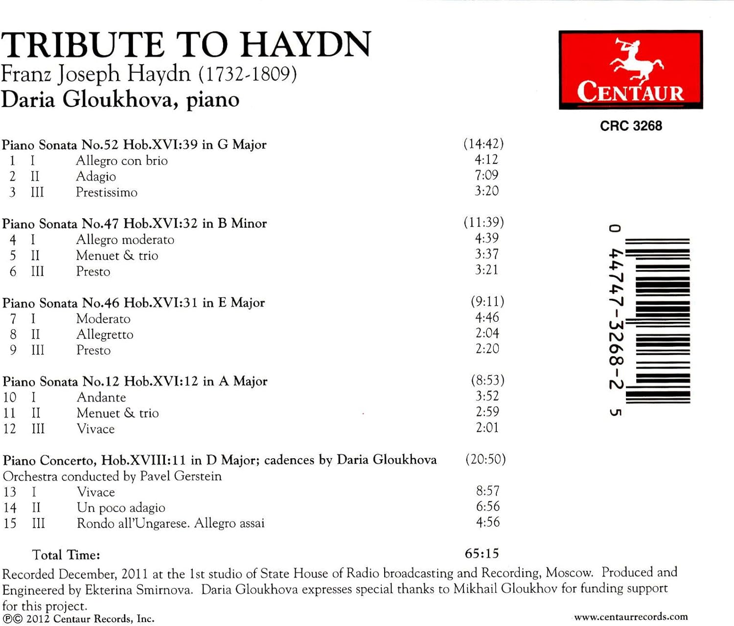 Haydn: Tribute to Haydn
