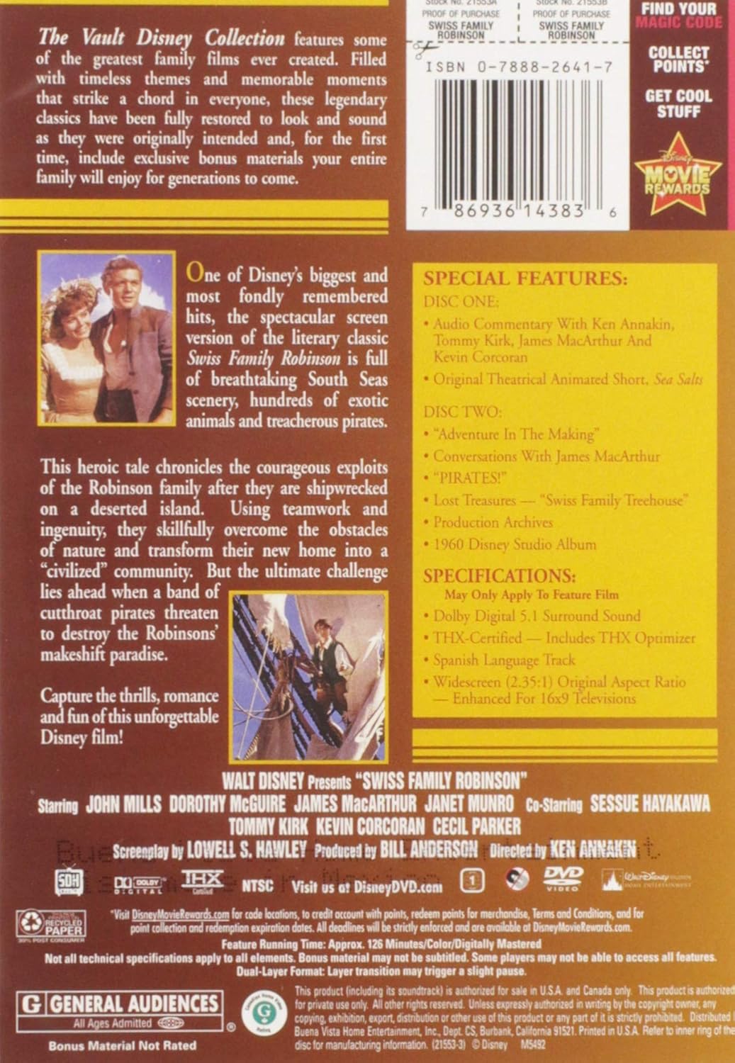Swiss Family Robinson (Vault Disney Collection)