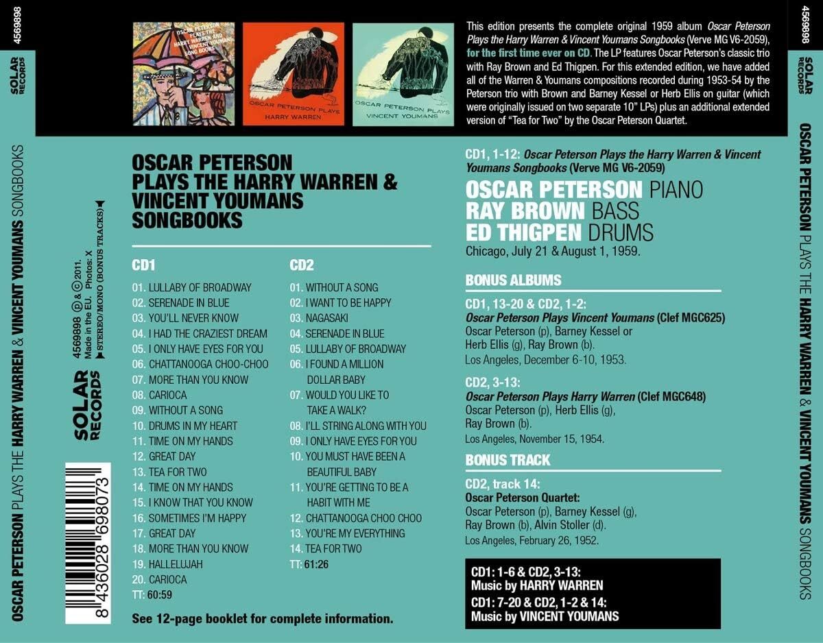 The Harry Warren & Vincent Youmans songbooks