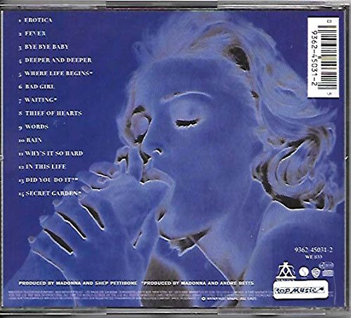 Madonna - Erotica - Maverick - 9362-45031-2, Sire - 9362-45031-2, Warner Bros. Records - 9362-45031-2