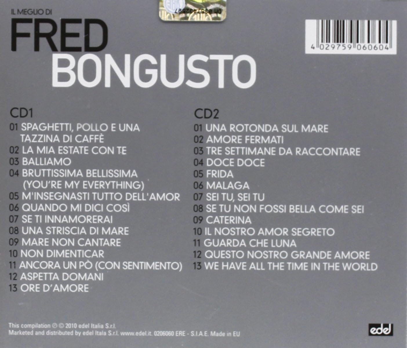 Il Meglio Di Fred Bongusto