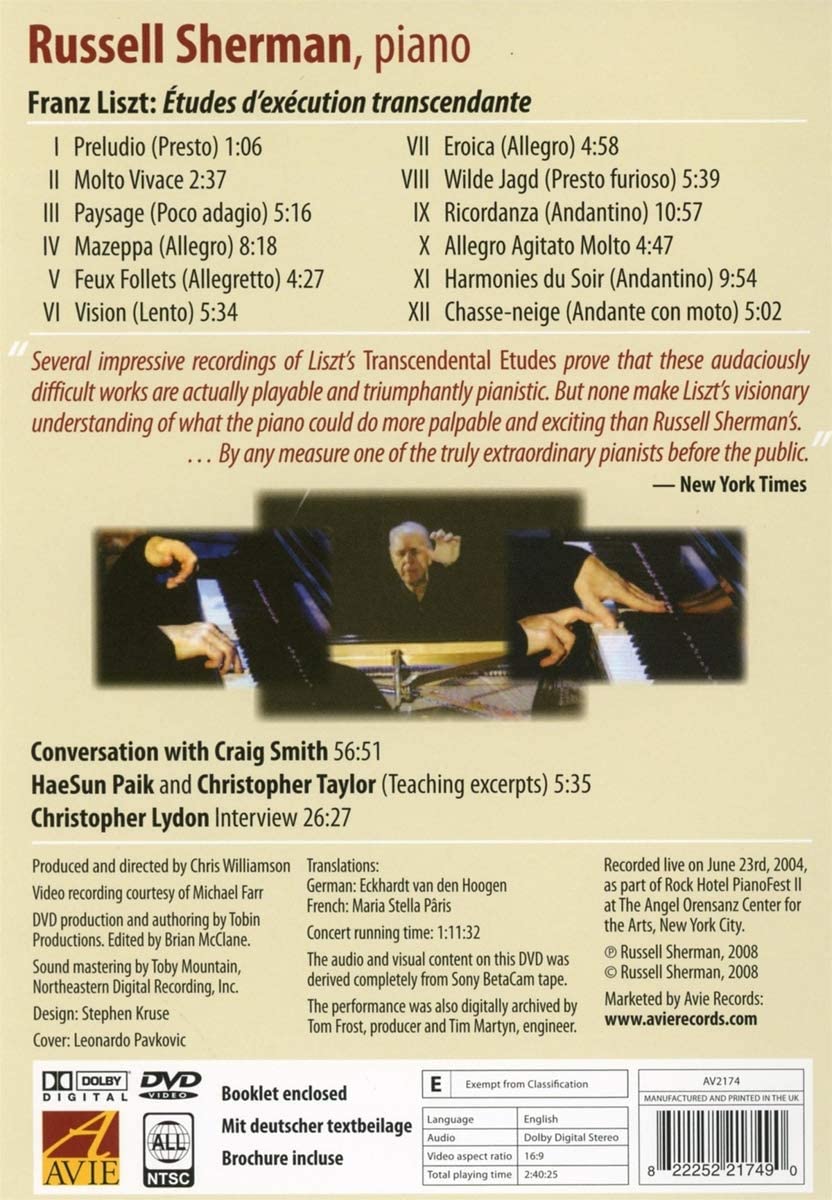 Franz Liszt: Transcendental Studies