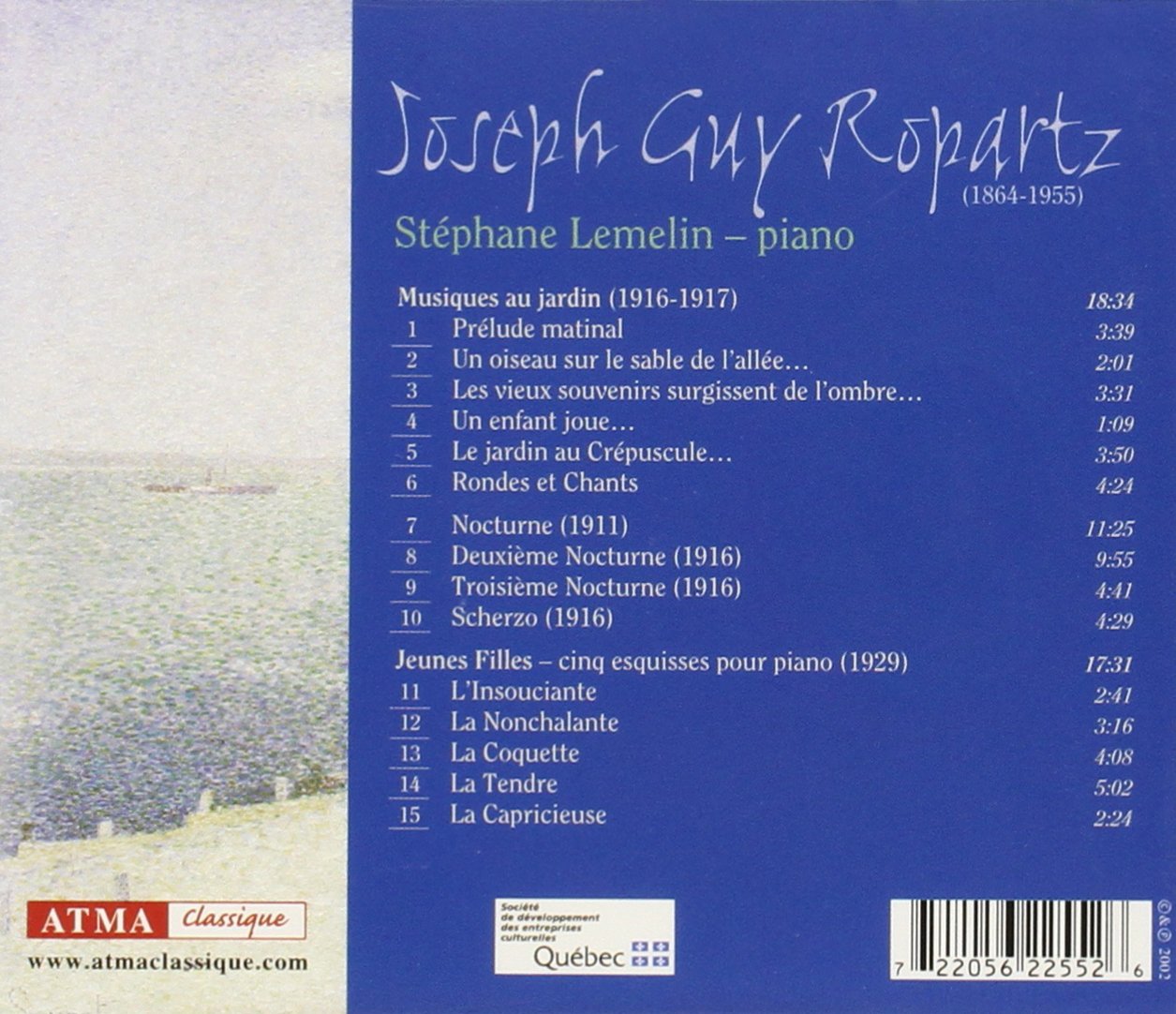 Ropartz: Musiques au jardin; Jeunes Filles
