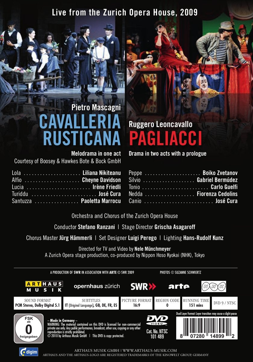 Pietro Mascagni, Ruggero Leoncavallo: Cavalleria Rusticana - Pagliacci