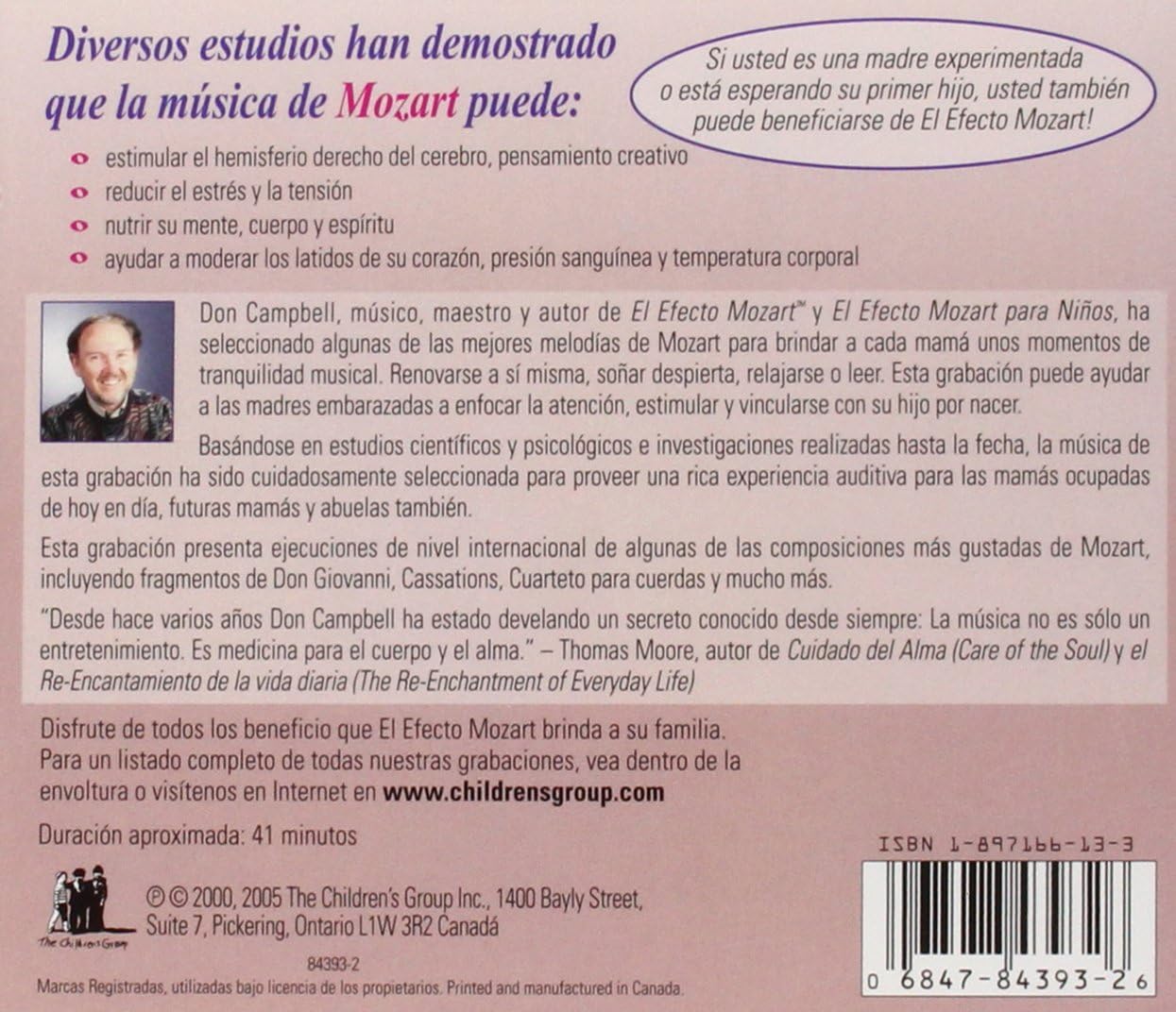 Efecto Mozart: Musica Para Mamas & Futuras / Various