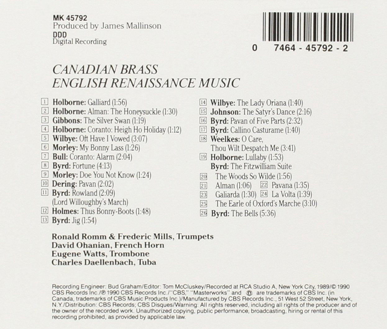 English Renaissance Music