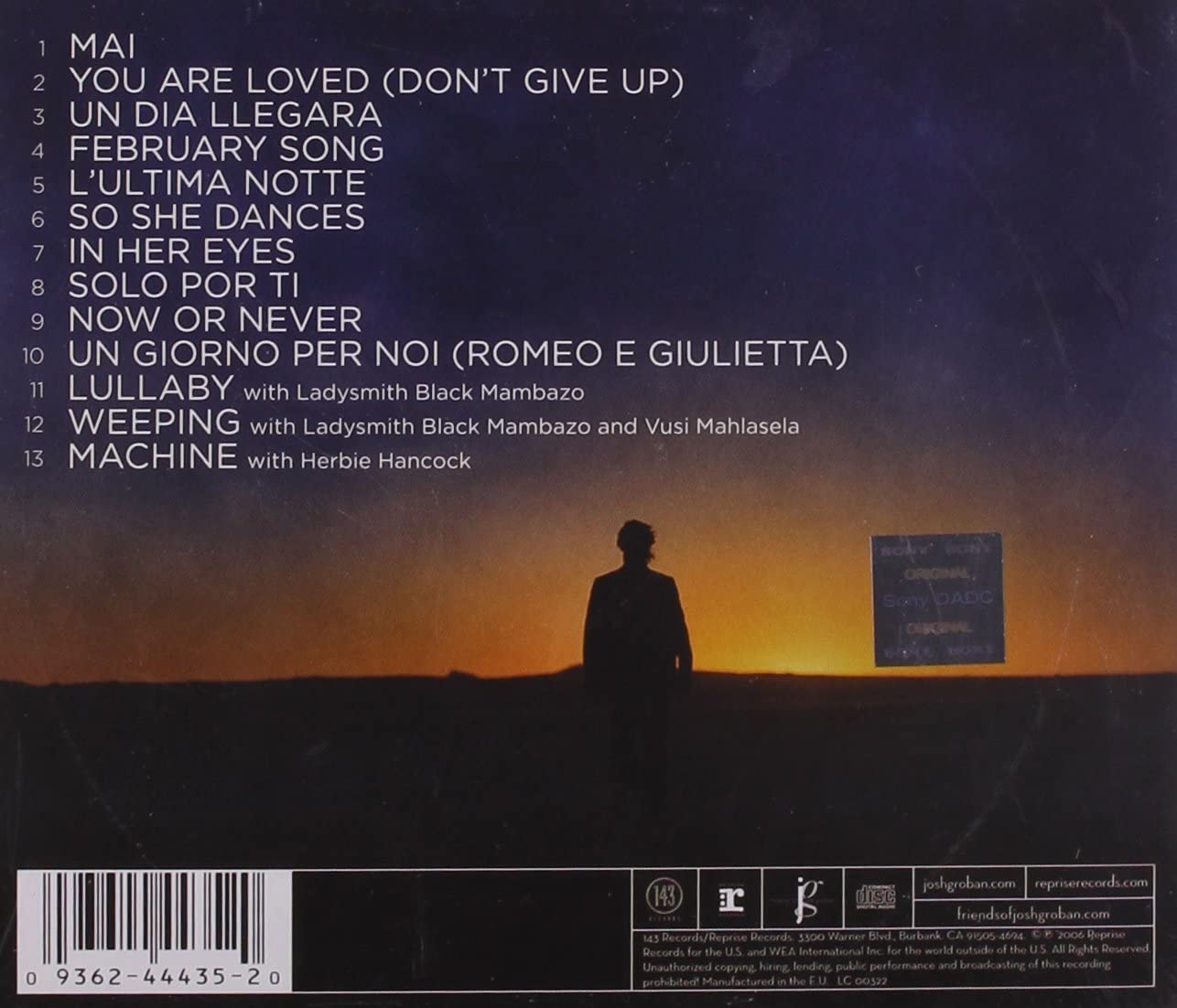 JOSH GROBAN-AWAKE