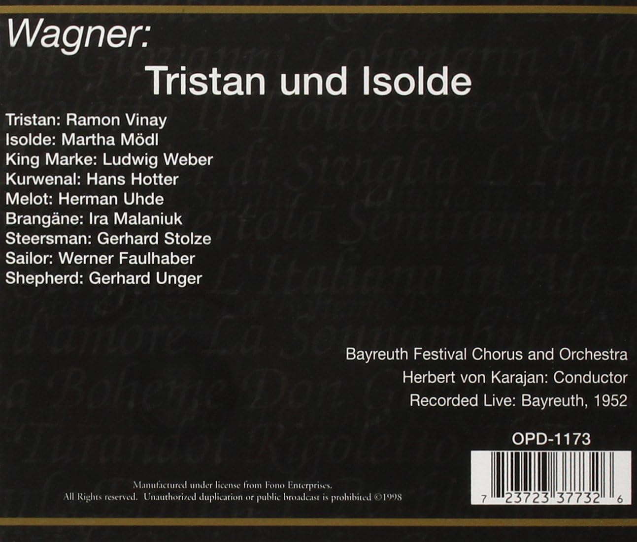 Wagner: Tristan and Isolde