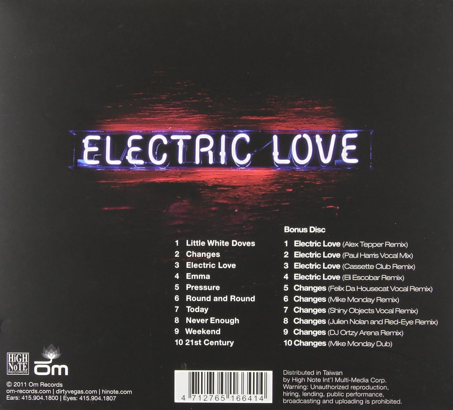 Dirty Vegas-Electric Love