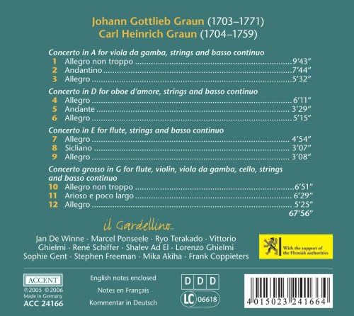 Concerti (Il Gardellino, Ponseele)