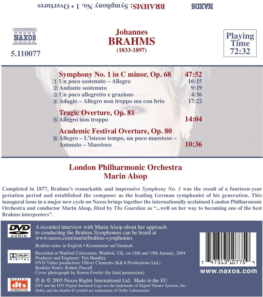 Symphony No. 1, Tragic Overture (Alsop, Lpo)